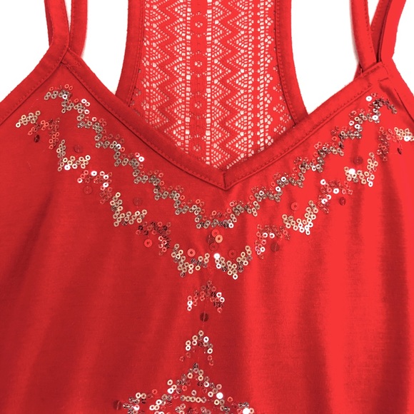 Sequin Racer-Back Cami - Picture 2 of 6